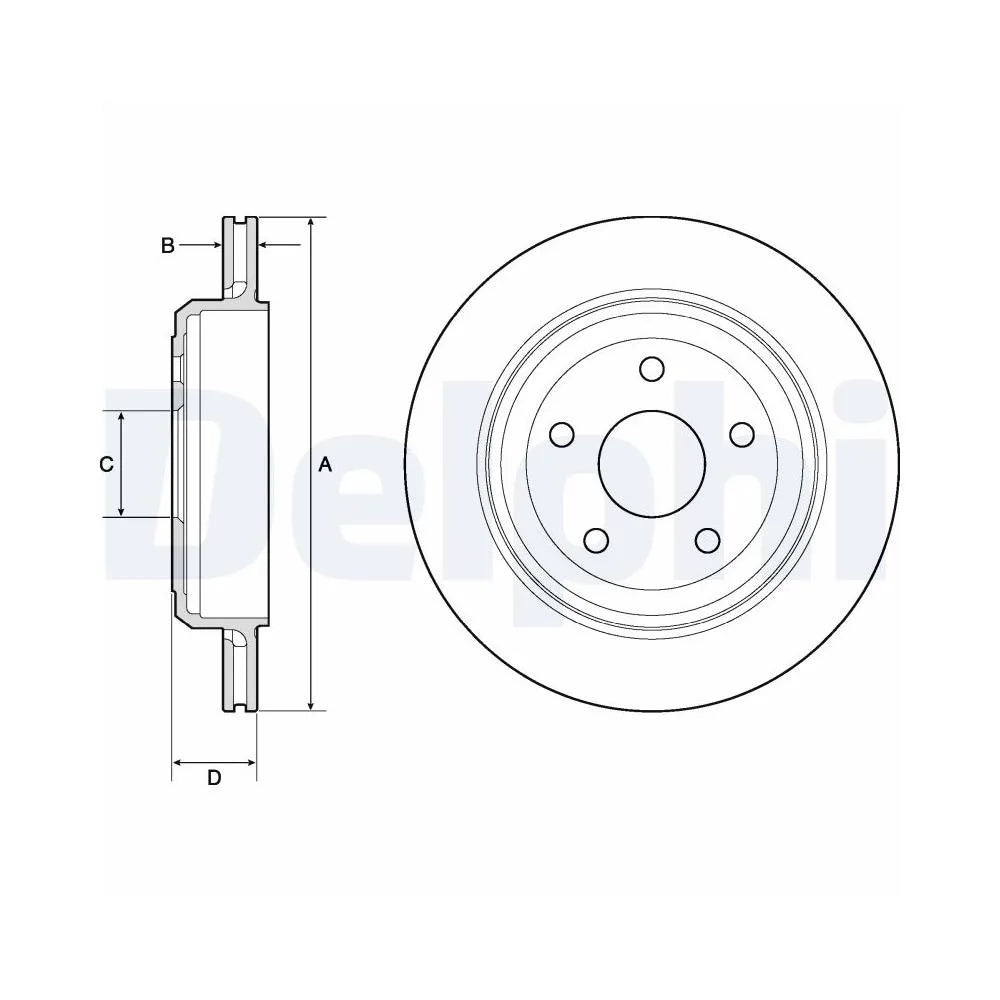 Discuri Frana Delphi pentru Jeep Grand Cherokee - BG4802C