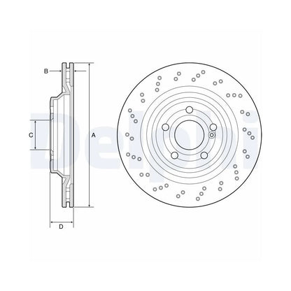 Discuri Frana Delphi pentru Mercedes-Benz Sl - BG4920C