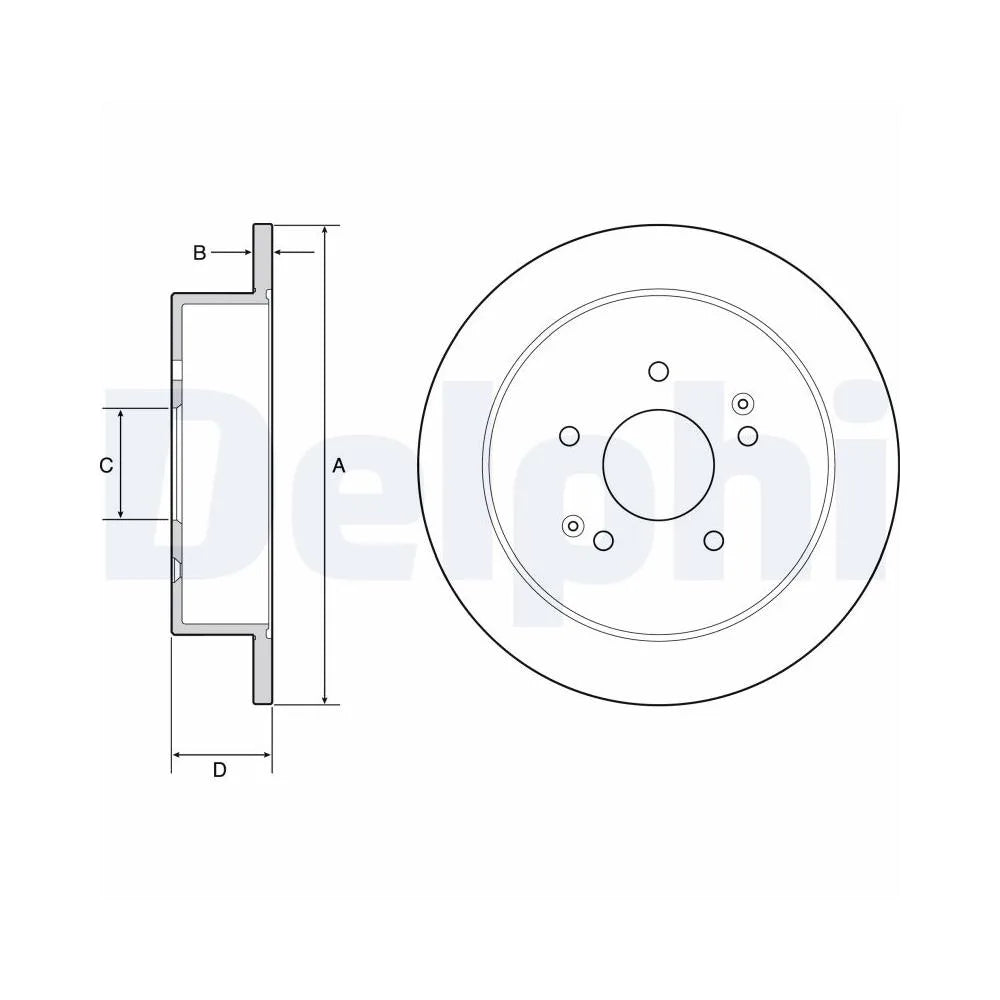 Discuri Frana Delphi pentru Kg Mobility Korando/Tivoli/Torres, Ssangyong Korando/Tivoli/Torres/Xlv Suv/Xlv - BG4940C
