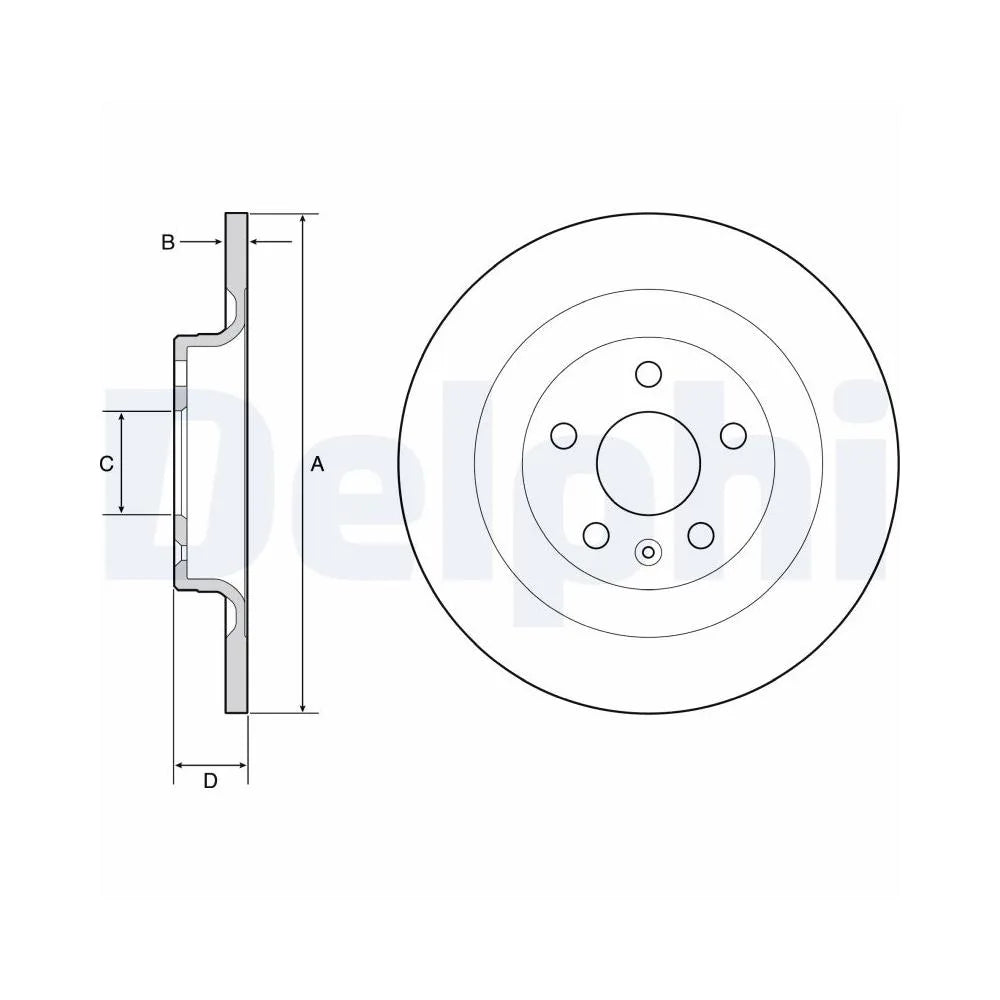 Discuri Frana Delphi pentru Volvo S60/S90/V60 - BG4950C