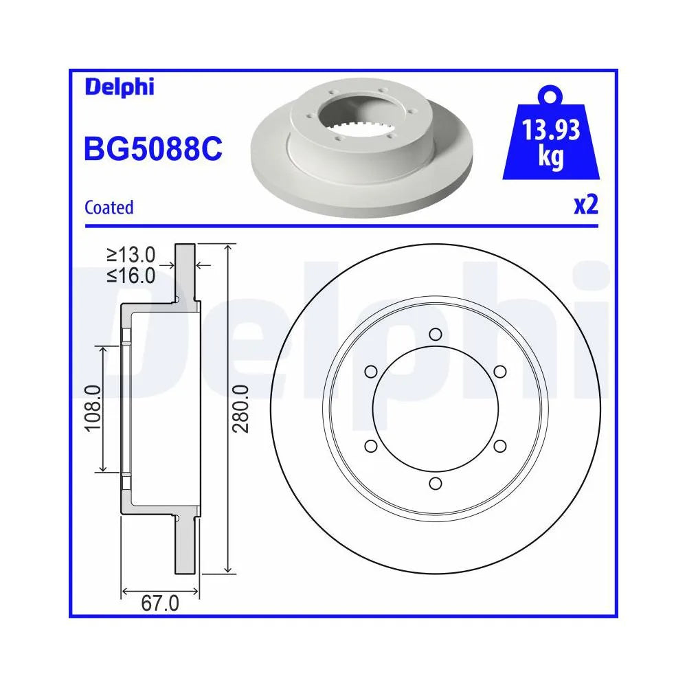 Discuri Frana Delphi - BG5088C