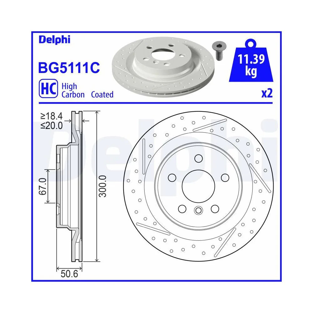 Discuri Frana Delphi pentru Mini Mini Clubman/Mini Countryman - BG5111C