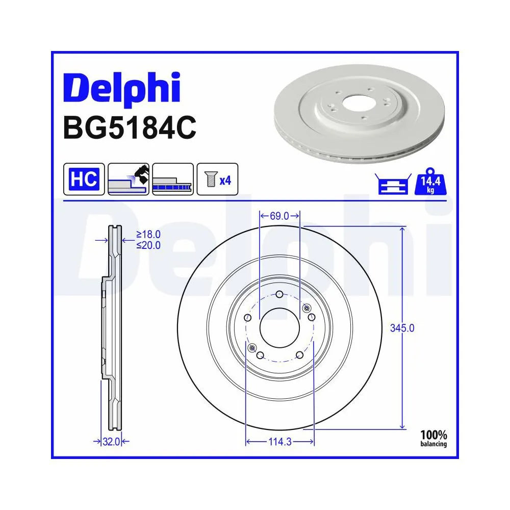 Discuri Frana Delphi - BG5184C