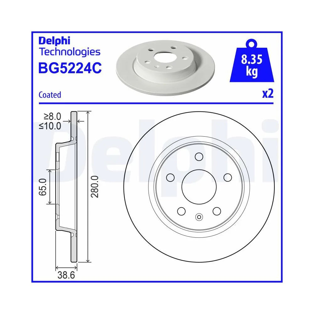 Discuri Frana Delphi - BG5224C