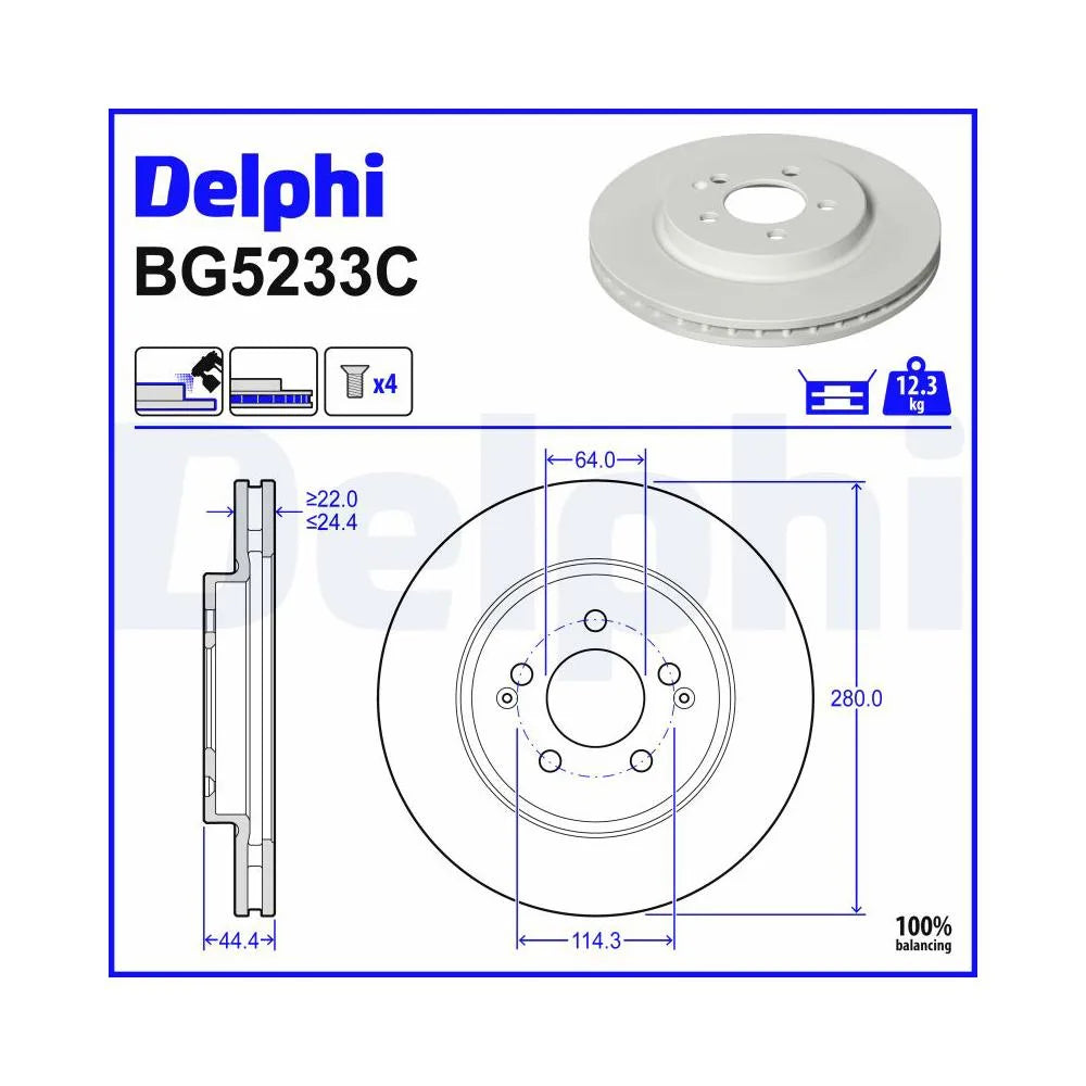 Discuri Frana Delphi - BG5233C