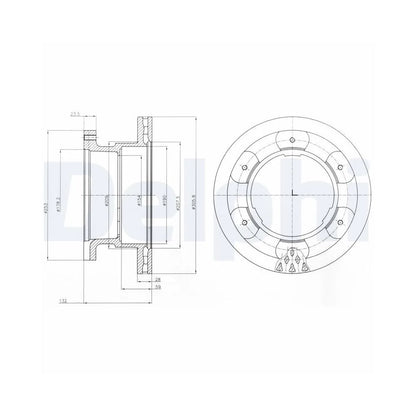 Discuri Frana Delphi pentru Iveco Daily - BG9069