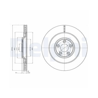 Discuri Frana Delphi pentru Jaguar Xf/Xf Sportbrake/Xj/Xk - BG9103C