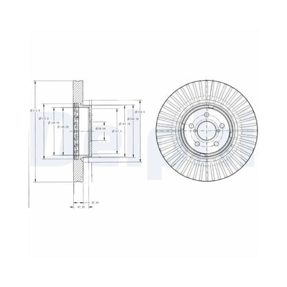 Discuri Frana Delphi pentru Subaru Forester/Legacy/Outback - BG9105