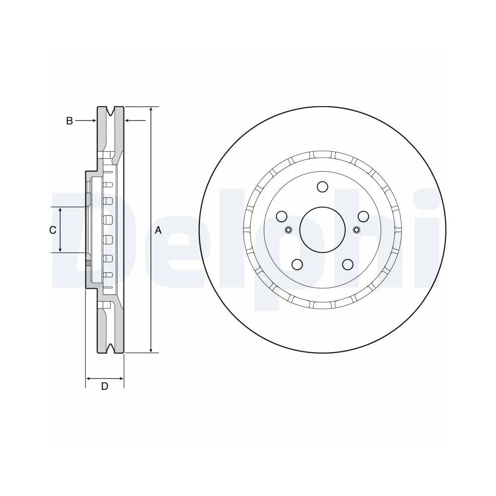 Discuri Frana Delphi pentru Lexus Rx - BG9219C