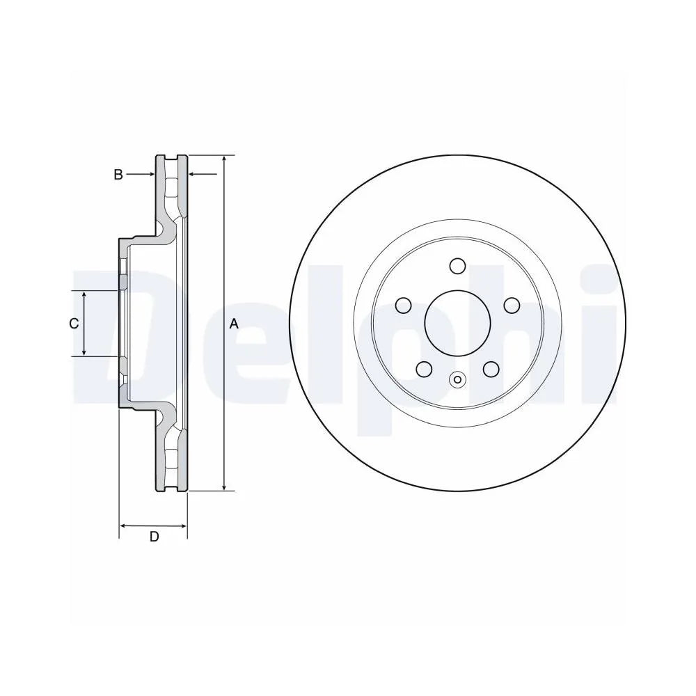 Discuri Frana Delphi pentru Tesla S/Model - BG9220C