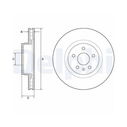 Discuri Frana Delphi pentru Tesla S/Model - BG9220C