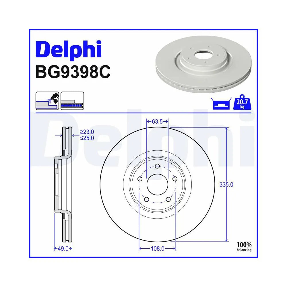 Discuri Frana Delphi - BG9398C
