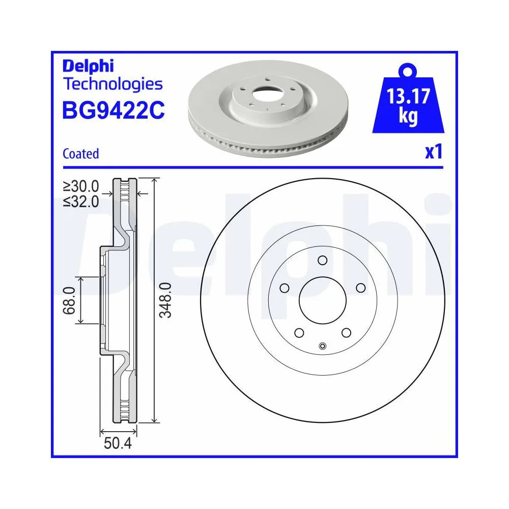 Discuri Frana Delphi pentru Mazda Cx 60/Cx 80 - BG9422C