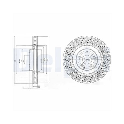 Discuri Frana Delphi pentru Mercedes-Benz Cls/E Class/E Class T Model/S Class/S Class Cupe - BG9878