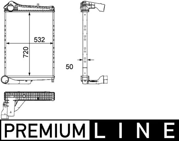 Interior Complet MAHLE pentru Rvi Midlum, Volvo Fl Ii - CI 182 000P