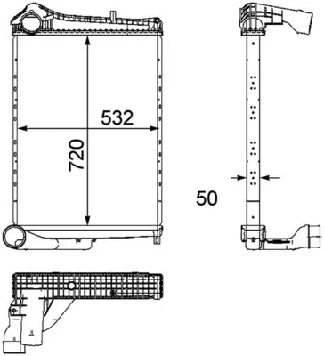 Interior Complet MAHLE pentru Rvi Midlum, Volvo Fl Ii - CI 182 000P