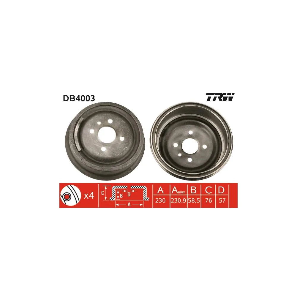 Tamburi Frana TRW - DB4003