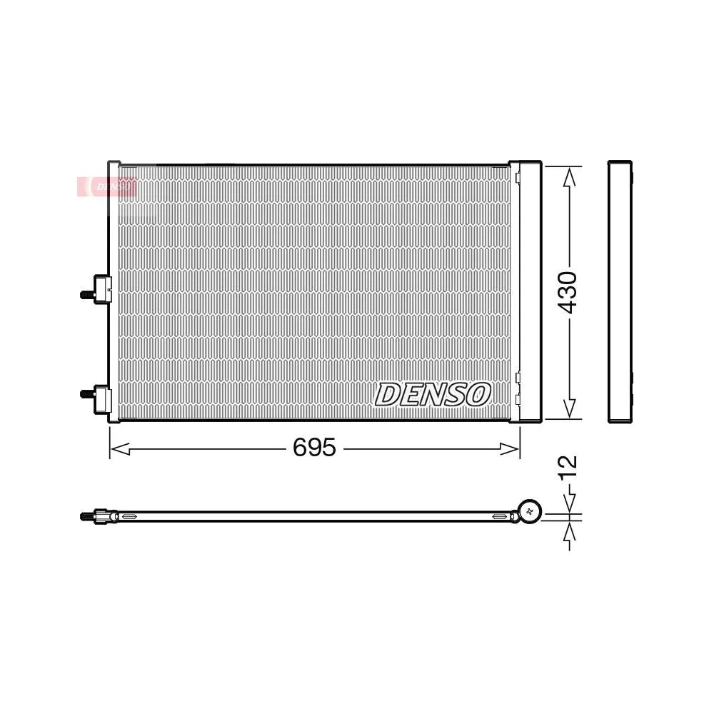Radiator Clima Ac Denso pentru Mercedes-Benz A Class/Cla Cupe/Cla Shooting/Gla Class - DCN17061