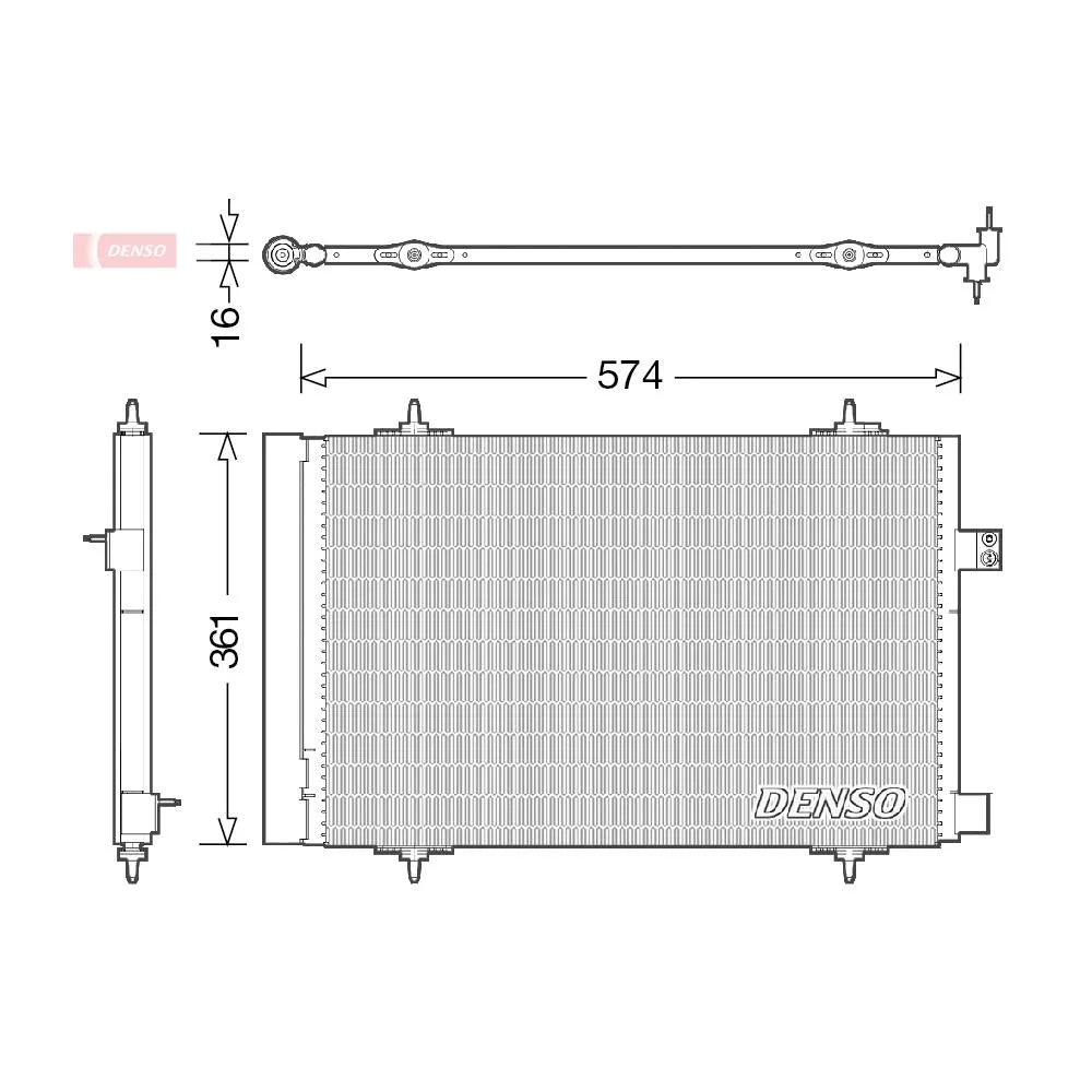 Radiator Clima Ac Denso pentru Citroen C5, Peugeot 407/407 Cupe/508 - DCN21019