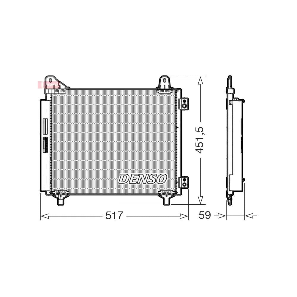 Radiator Clima Ac Denso pentru Opel Corsa, Peugeot 208 - DCN21035