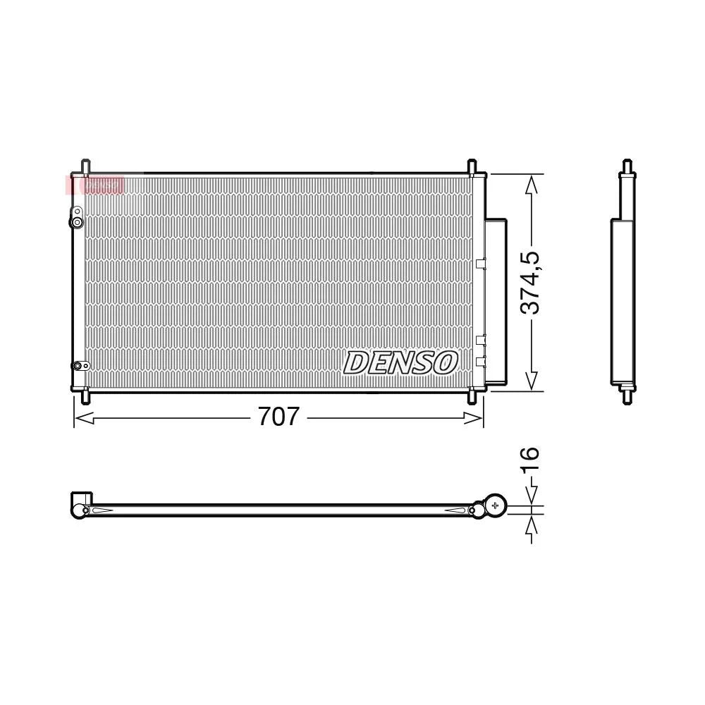 Radiator Clima Ac Denso pentru Honda Civic - DCN40025