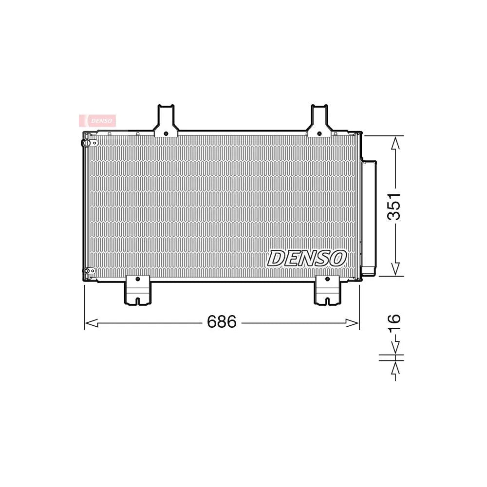 Radiator Clima Ac Denso pentru Honda Accord - DCN40028