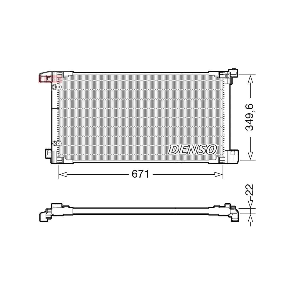 Radiator Clima Ac Denso pentru Toyota Prius Phv - DCN50114