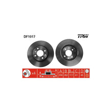 Disc Frana TRW pentru Renault 18/18 Variable/25/Espace/Fuego - DF1017