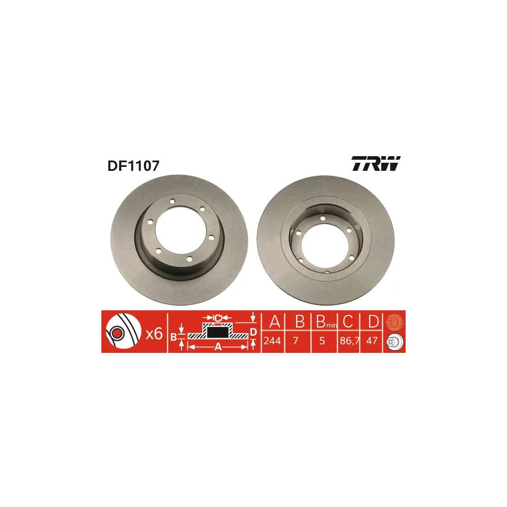 Disc Frana TRW - DF1107