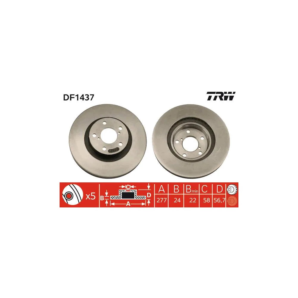 Disc Frana TRW - DF1437