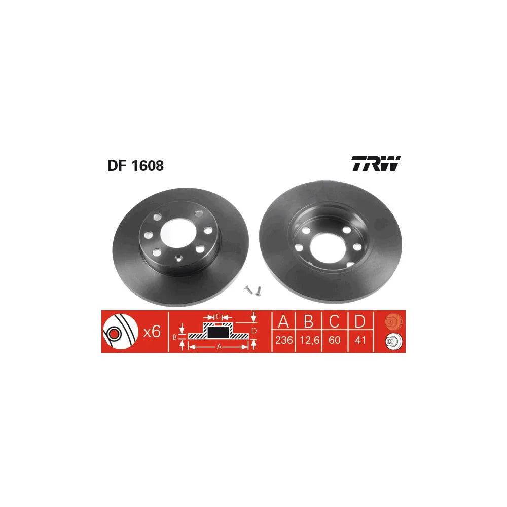 Disc Frana TRW - DF1608