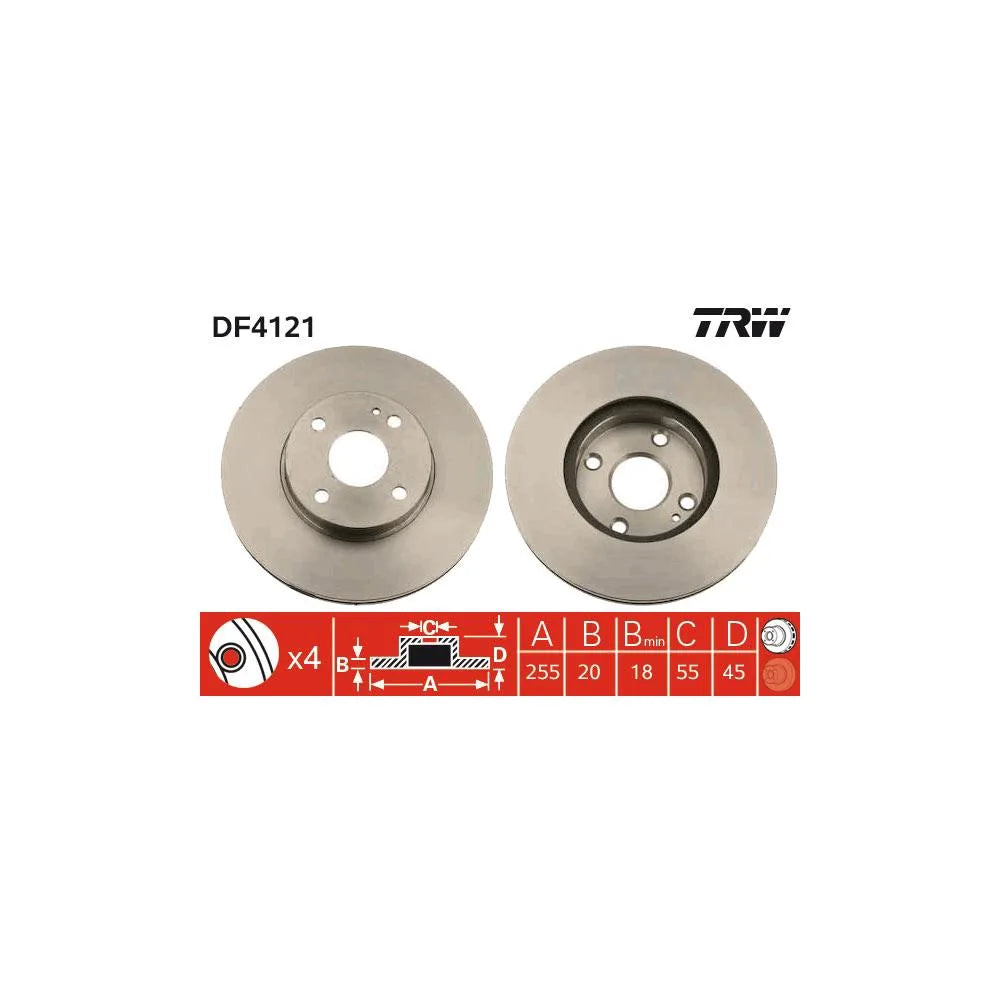 Disc Frana TRW pentru Mazda Mx 5 - DF4121