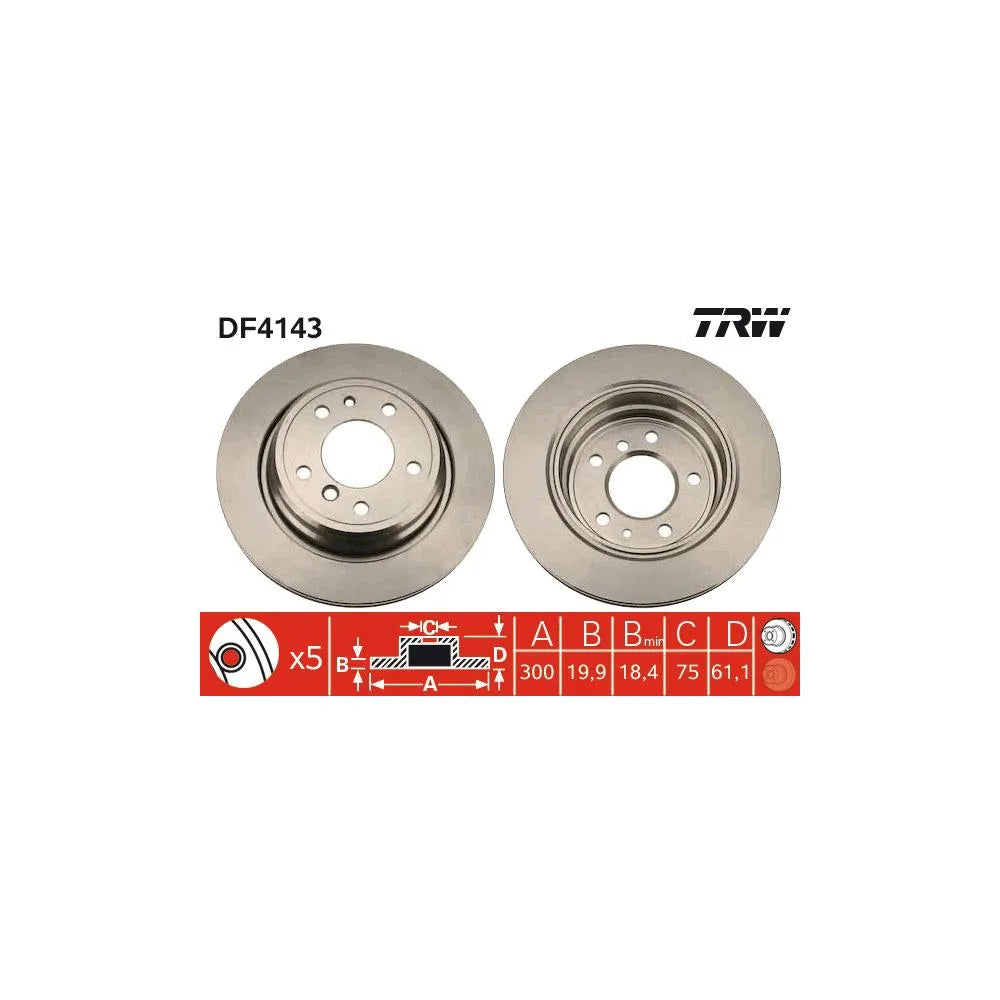 Disc Frana TRW pentru BMW 5/5 Touring - DF4143
