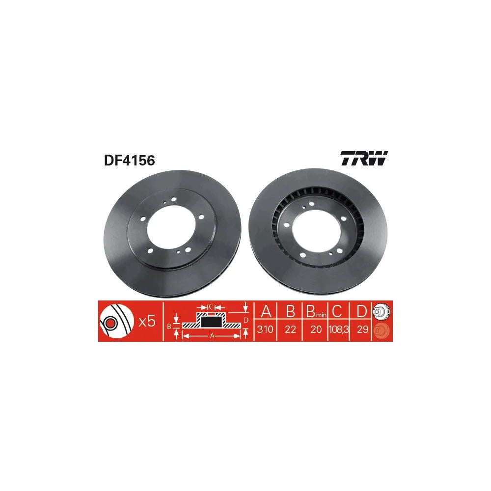 Disc Frana TRW - DF4156