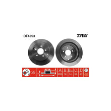 Disc Frana TRW pentru Infiniti Fx/M/M35/Q50/Q60 Cupe, Nissan Murano - DF4353