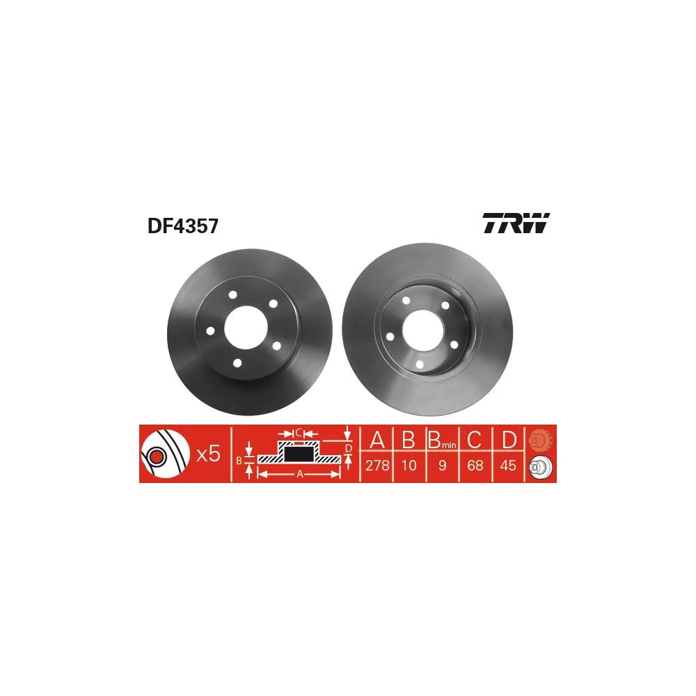 Disc Frana TRW - DF4357