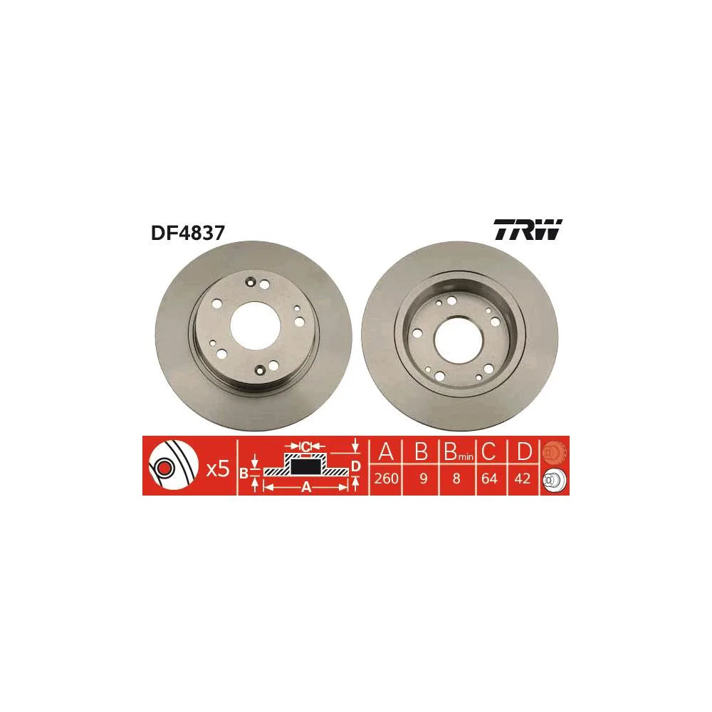 Disc Frana TRW - DF4837