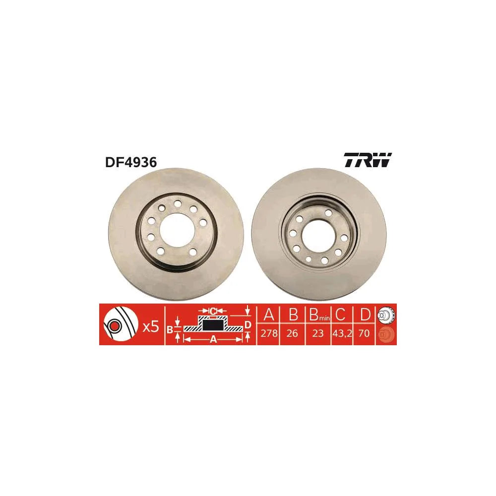 Disc Frana TRW - DF4936
