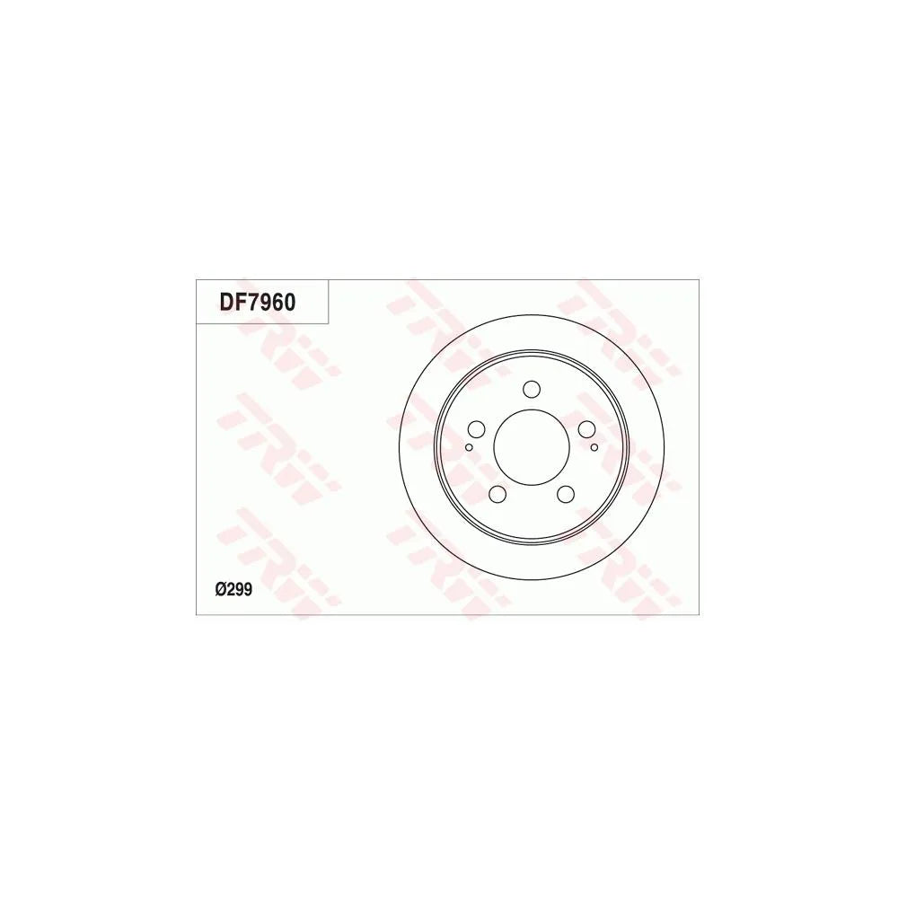 Disc Frana TRW pentru Ssangyong Actyon/Actyon Sports/Kyron/Rexton Rexton/Rexton W - DF7960