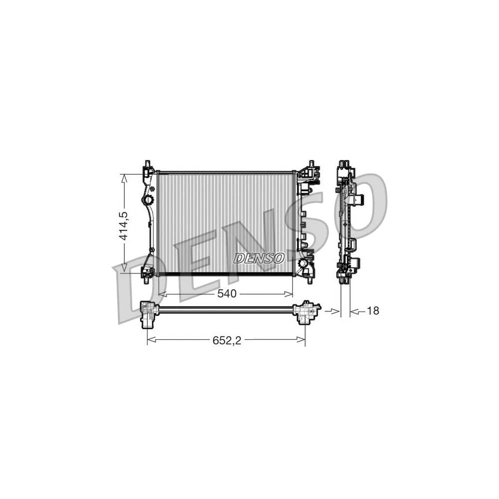 Radiator Apa Denso pentru Alfa Romeo Mito, Fiat Doblo - DRM01005