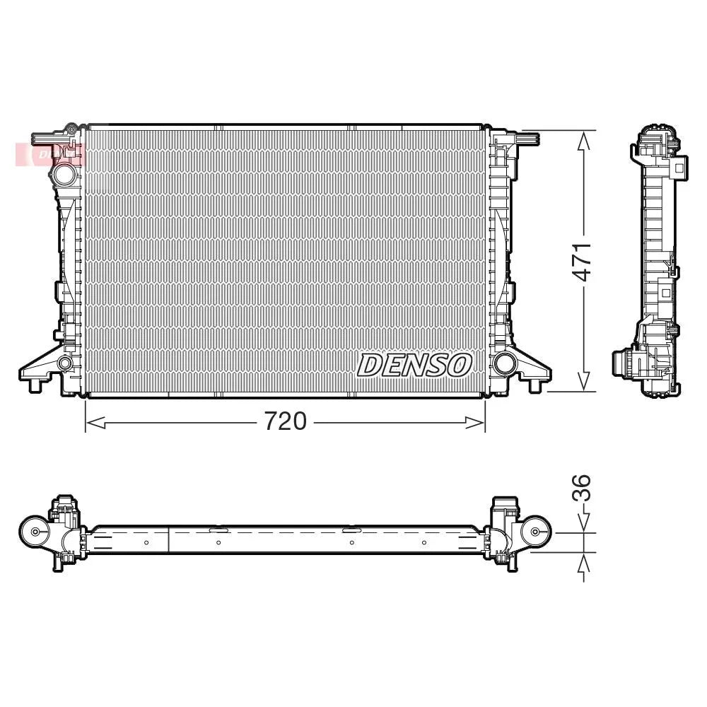 Radiator Apa Denso - DRM02047