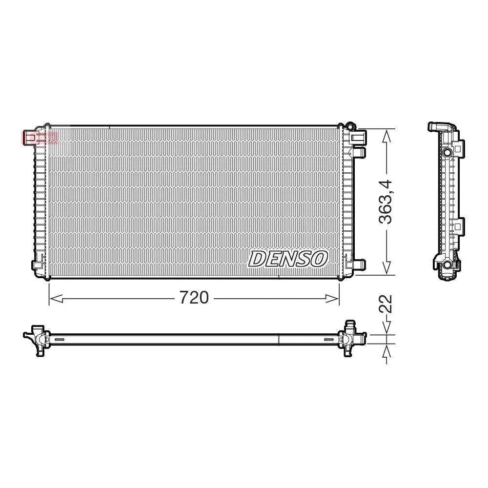 Radiator Apa Denso - DRM02051