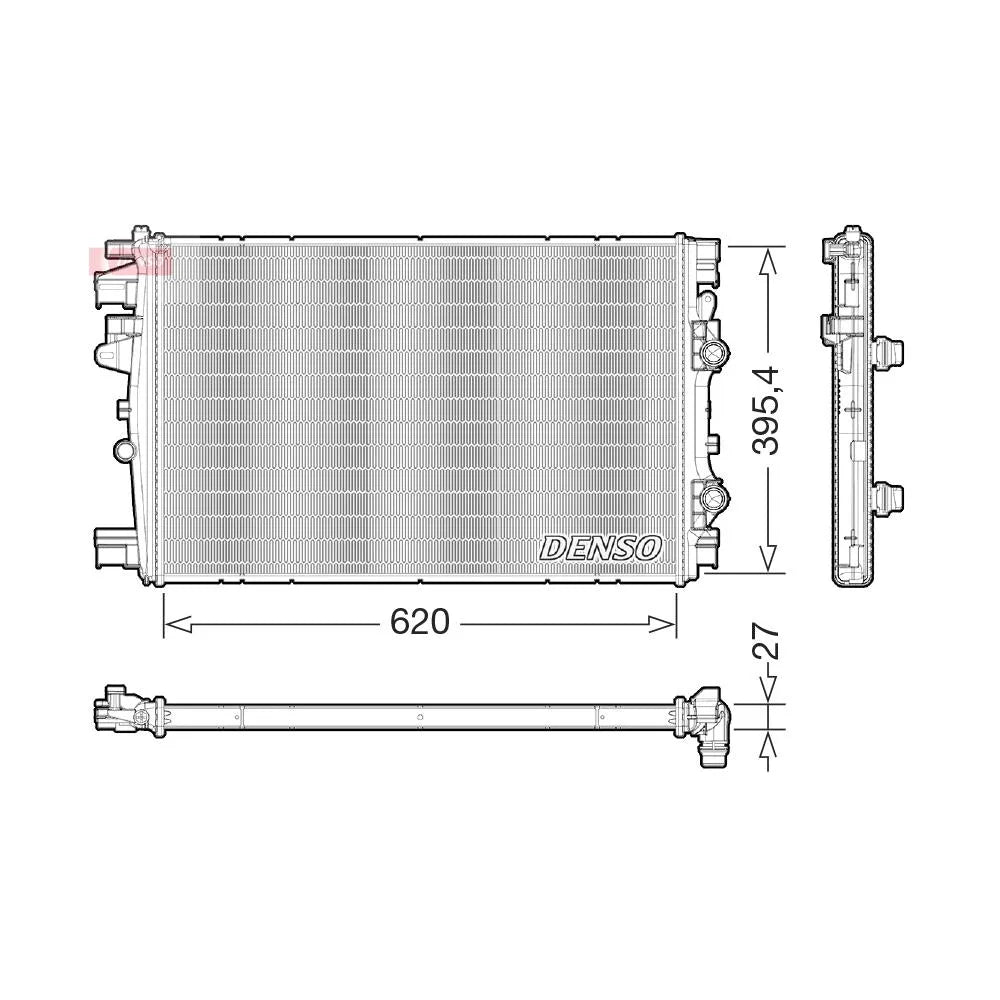 Radiator Apa Denso - DRM09176
