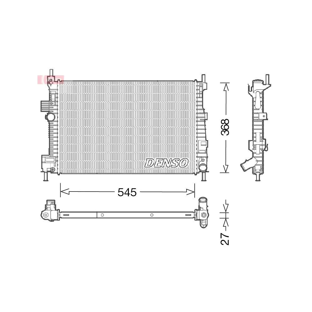 Radiator Apa Denso pentru Ford C Max/Grand C Max - DRM10009