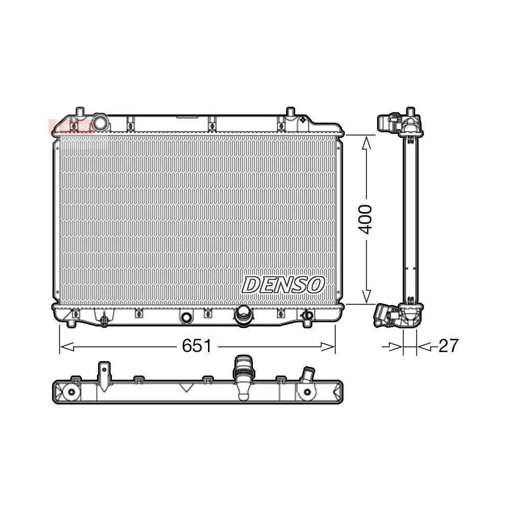 Radiator Apa Denso pentru Honda Cr V/Fr V - DRM40036