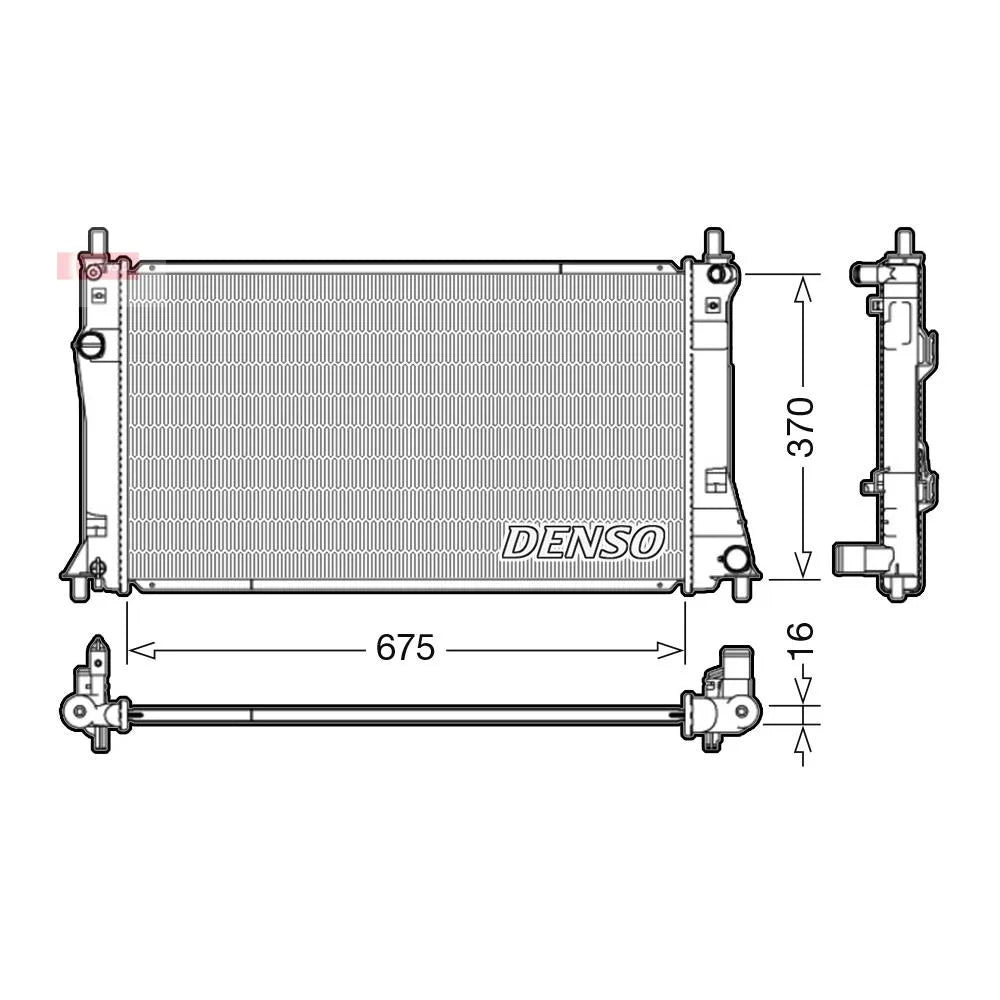 Radiator Apa Denso pentru Mazda 5 - DRM44035