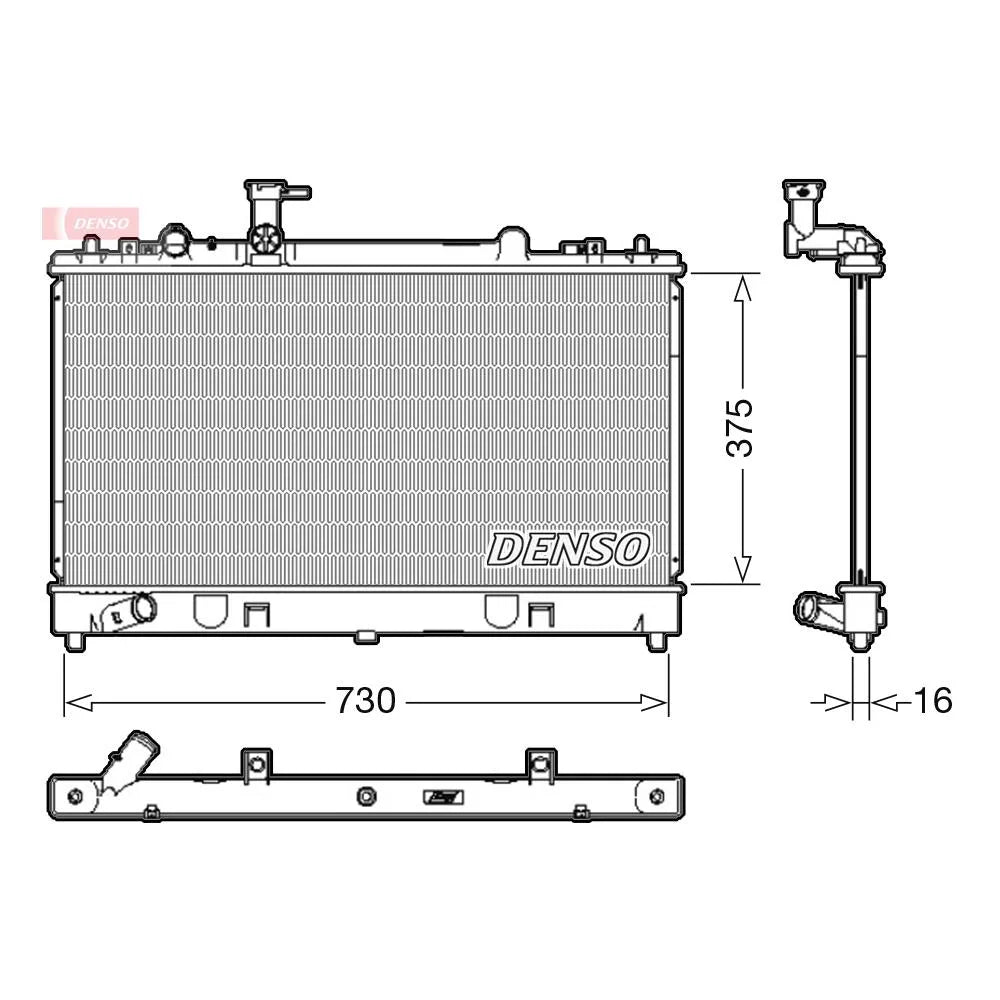 Radiator Apa Denso pentru Mazda 6/6 Station - DRM44037