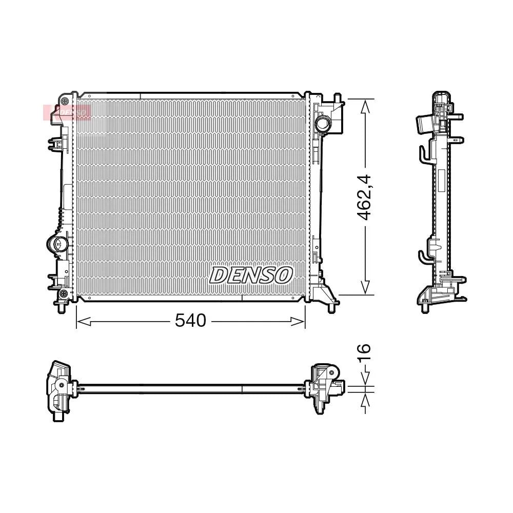 Radiator Apa Denso pentru Nissan Qashqai, Renault Kadjar - DRM46063