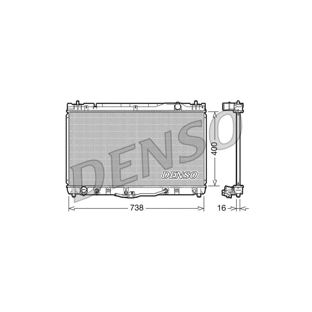Radiator Apa Denso pentru Toyota Camry - DRM50043