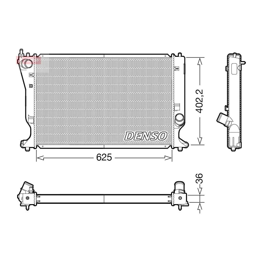 Radiator Apa Denso pentru Toyota Avensis/Corolla - DRM50132